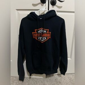 Vintage 1990s Harley Davidson embroidered hoodie